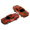 3" 1/64 Scale Diecast Metal Dodge Challenger-Orange ( Full Color Graphics ( Both Doors) same Imprint